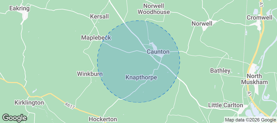 Nottinghamshire Airbnb map